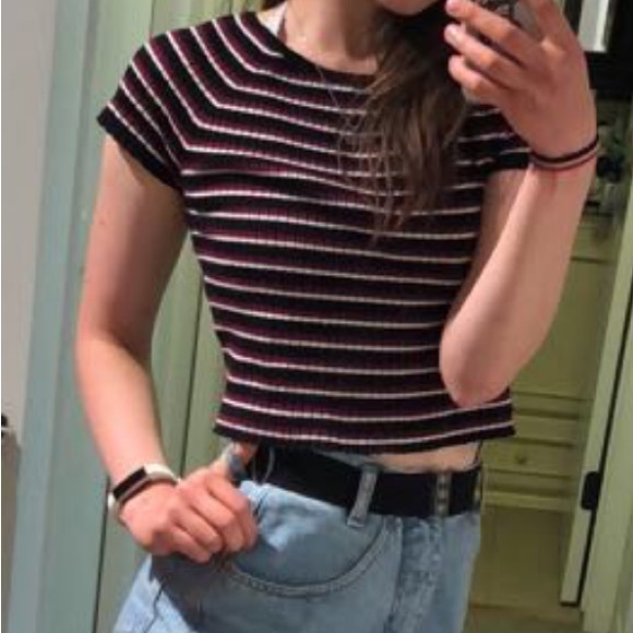 Striped crop top - Picture 1 of 2